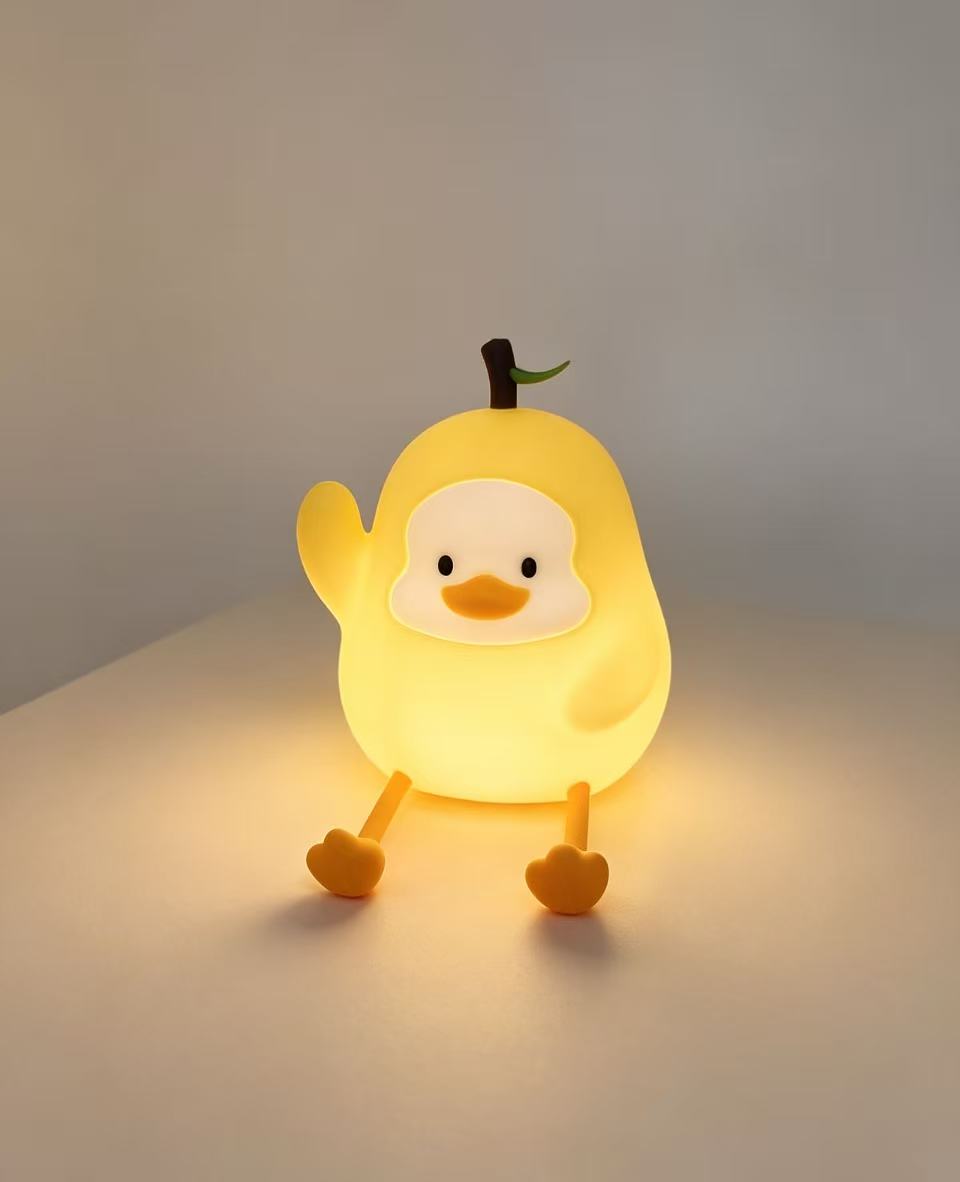 Hand Clap Pear-Duck Silicone Lamp