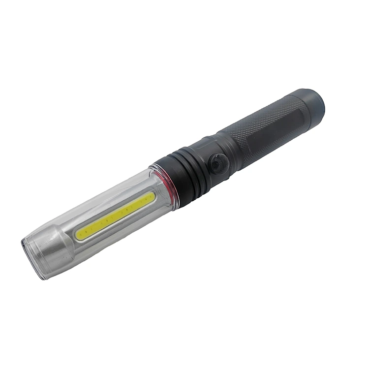 3 in 1 Multi-Functional Aluminum COB LED Rechargeable Flashlight