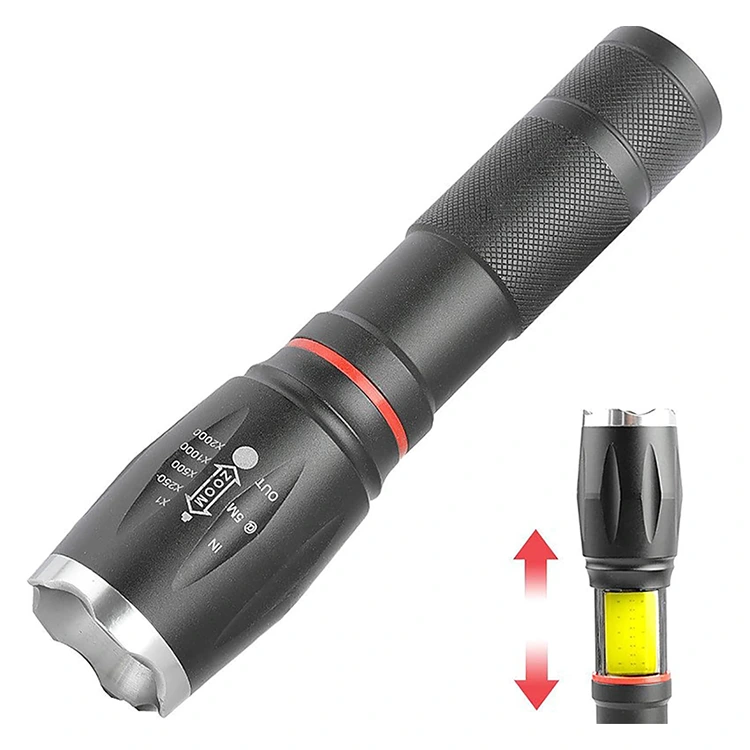Tactical Flashlight COB Lantern 2 in 1 with Magnetic Base